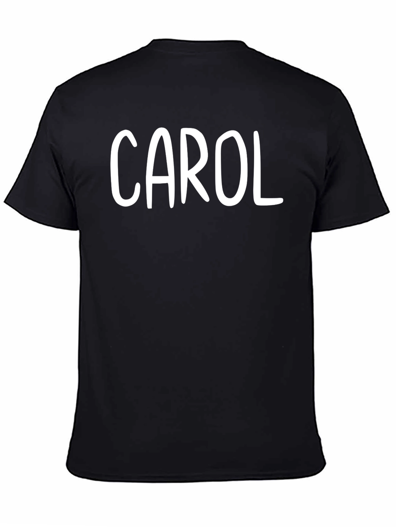 Carol Name Personalized Black T-Shirt