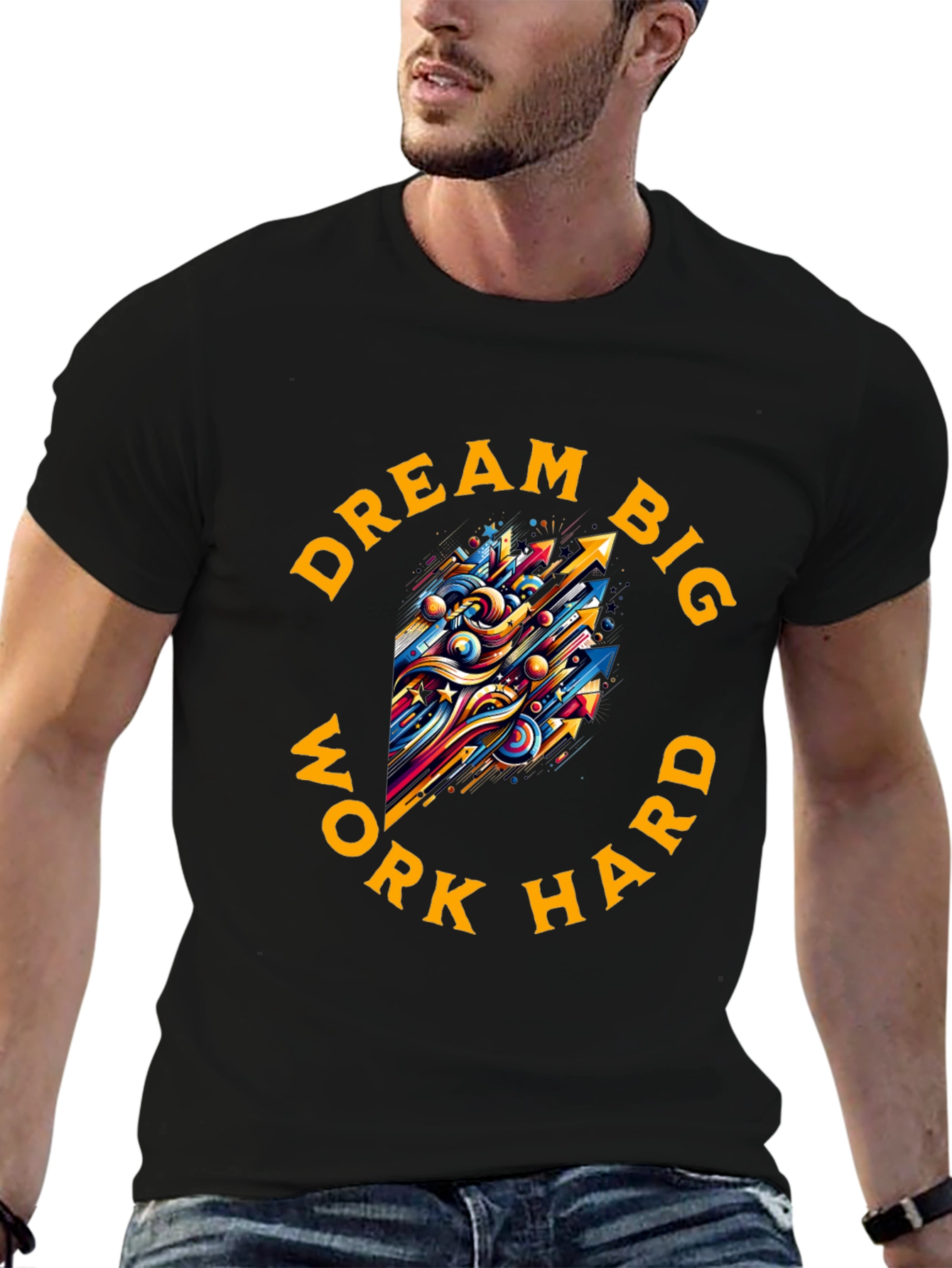 Dream Big Work Hard Graphic Tee