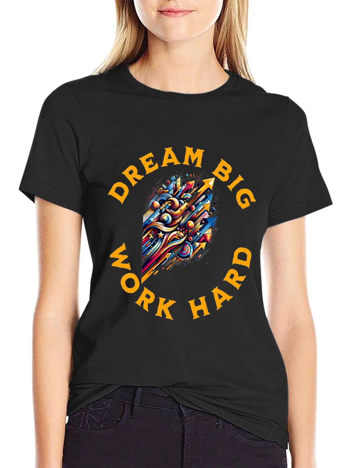 Dream Big Work Hard Graphic Tee