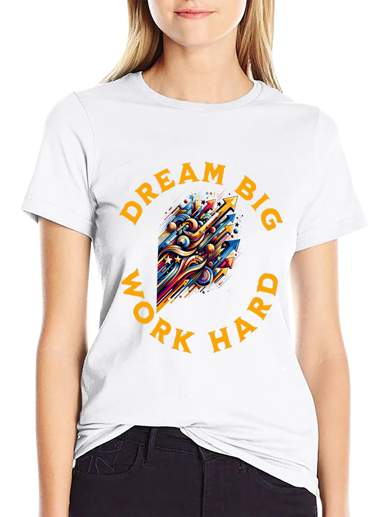 Dream Big Work Hard Graphic Tee