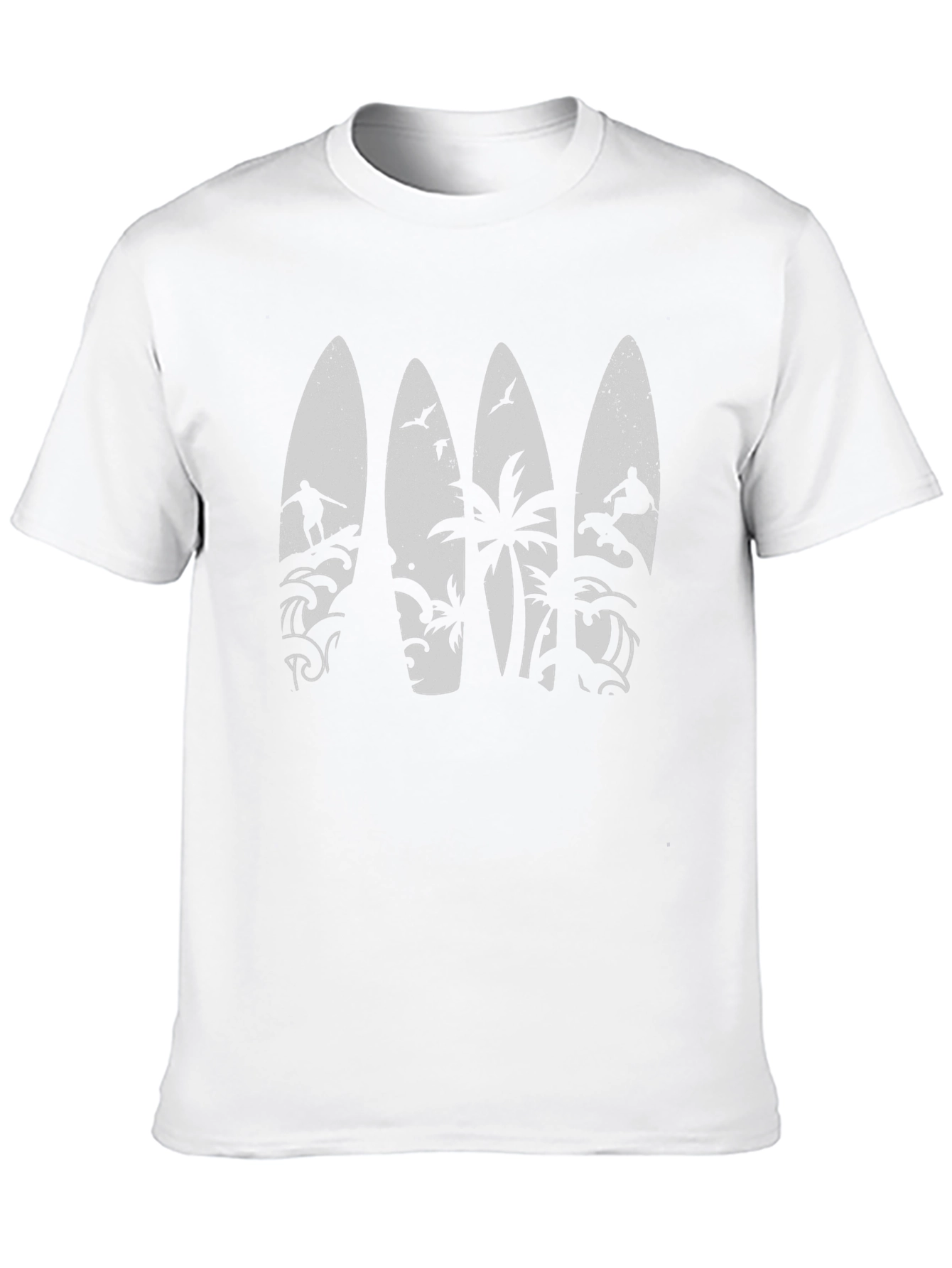 Surfboard Silhouette Graphic Tee
