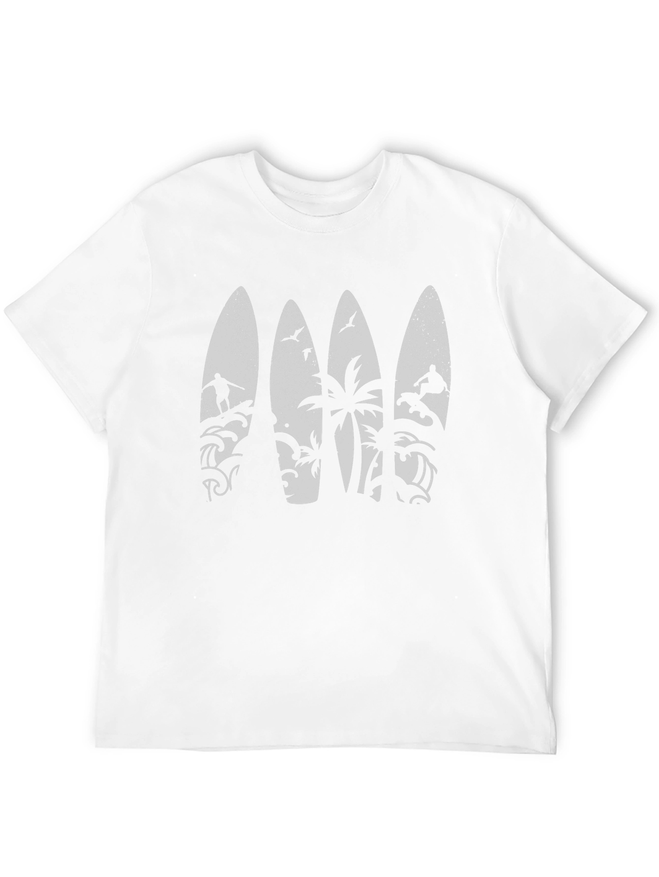 Surfboard Silhouette Graphic Tee