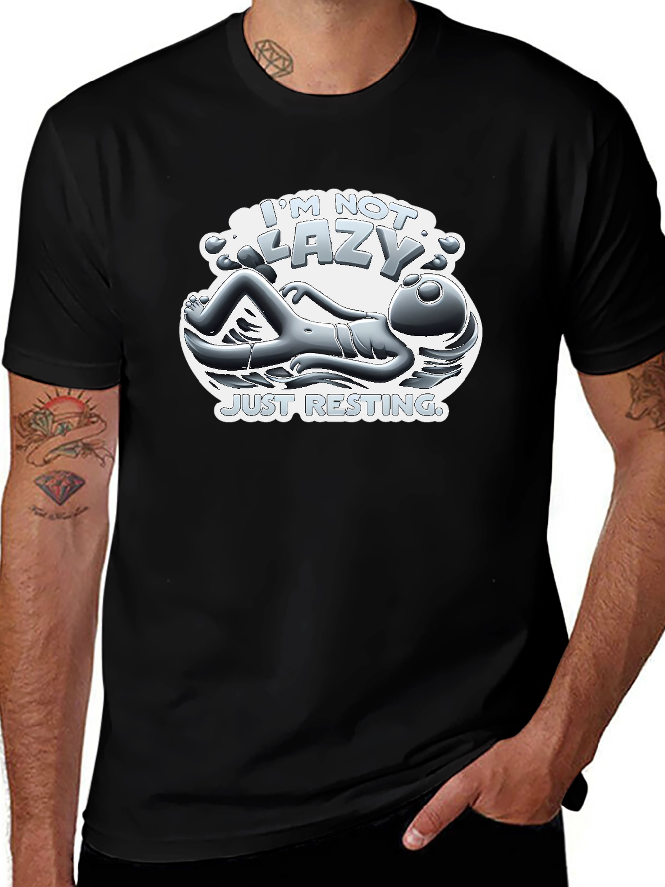 Im Not Lazy Just Resting Graphic T-Shirt