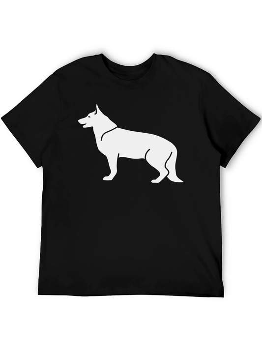 Dog Silhouette Classic T-Shirt – Minimalist Dog Lover Tee