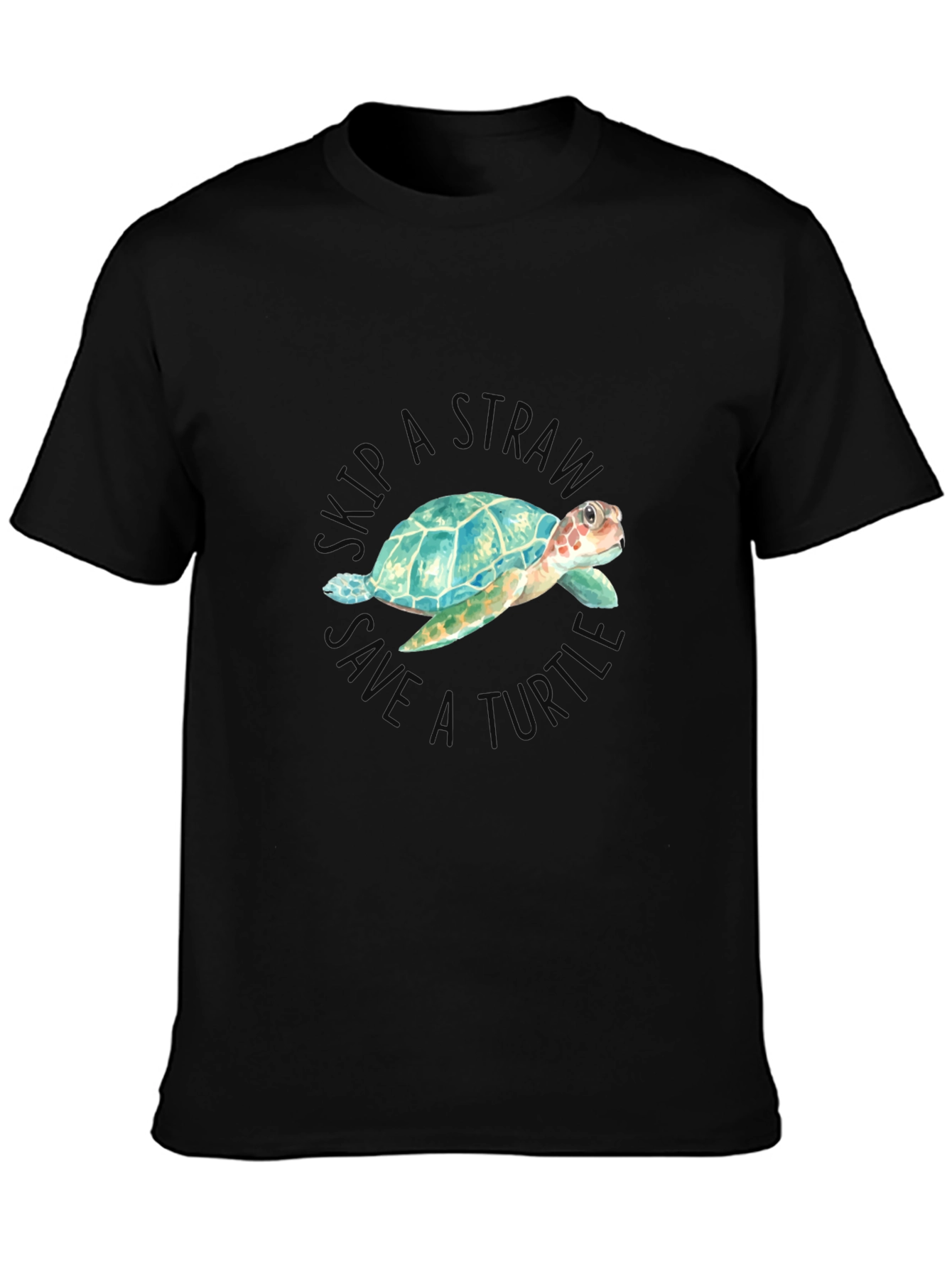 Skip a Straw Save a Turtle T-Shirt
