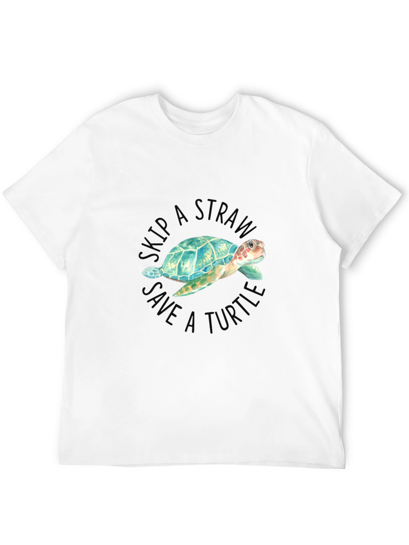 Skip a Straw Save a Turtle T-Shirt