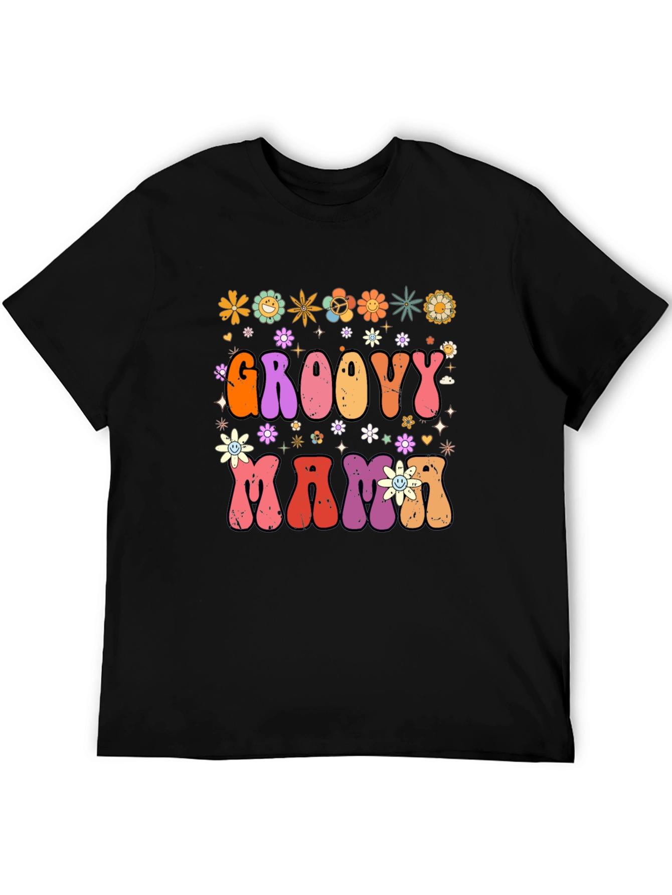 Groovy Mama Retro Graphic T-Shirt