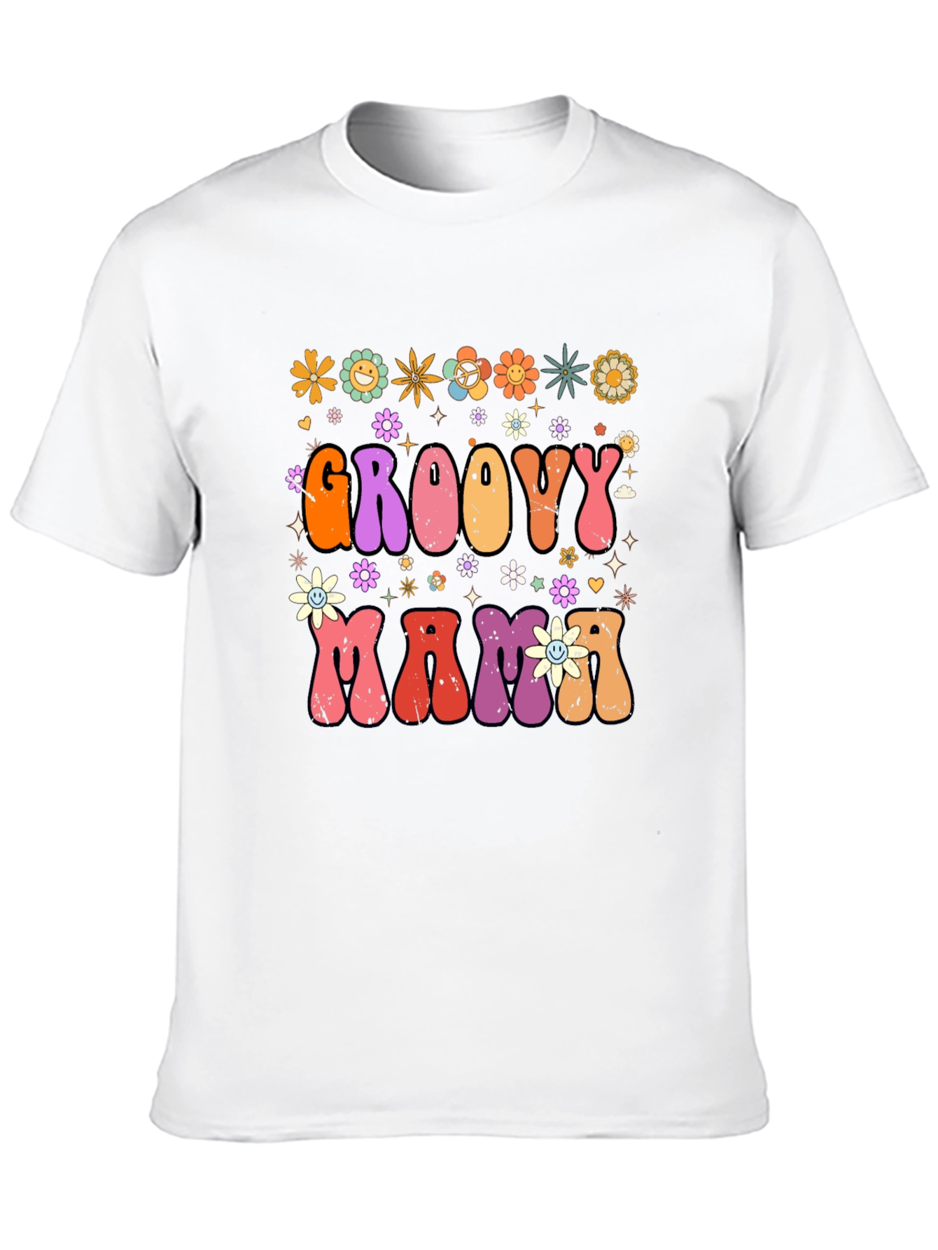 Groovy Mama Retro Graphic T-Shirt