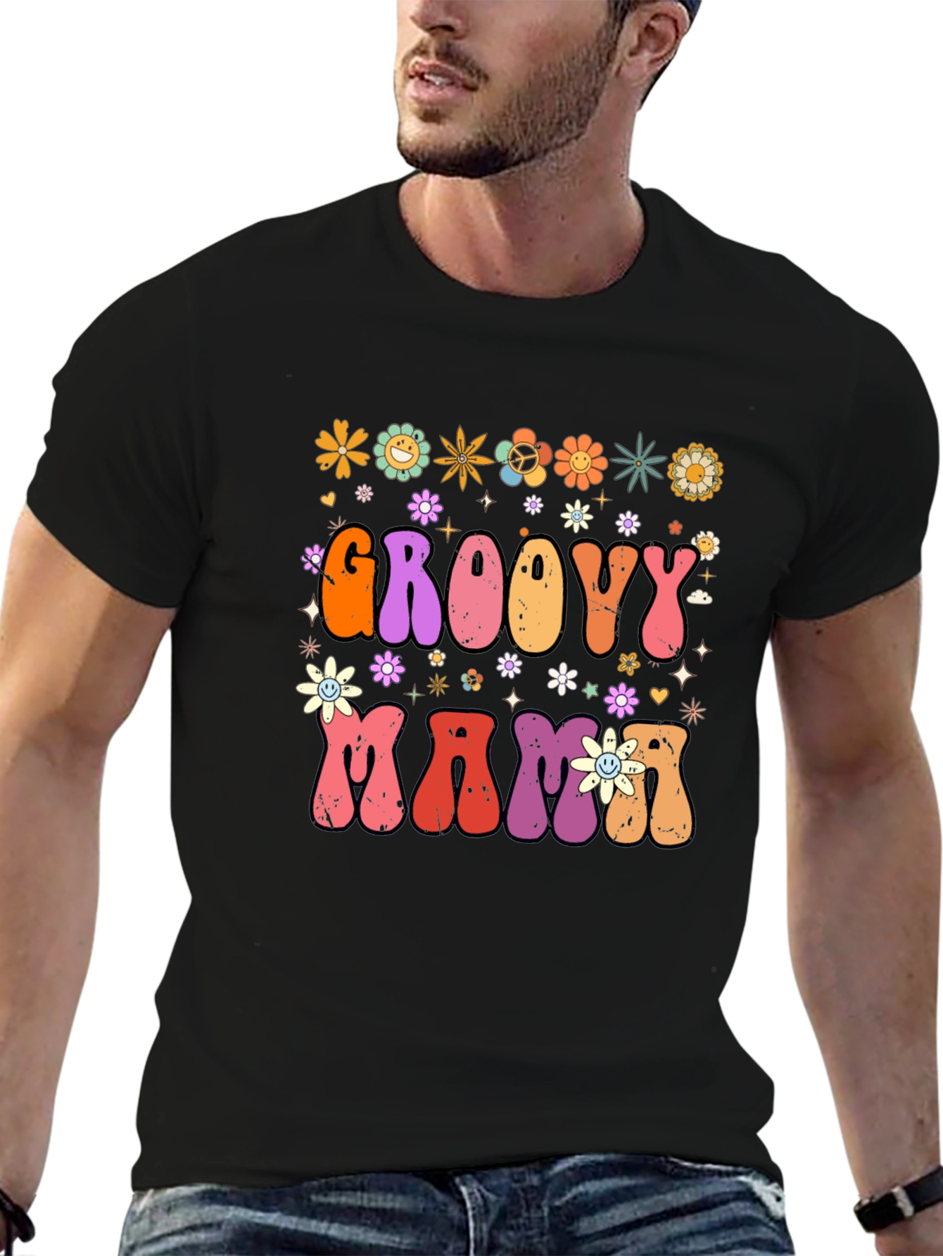 Groovy Mama Retro Graphic T-Shirt