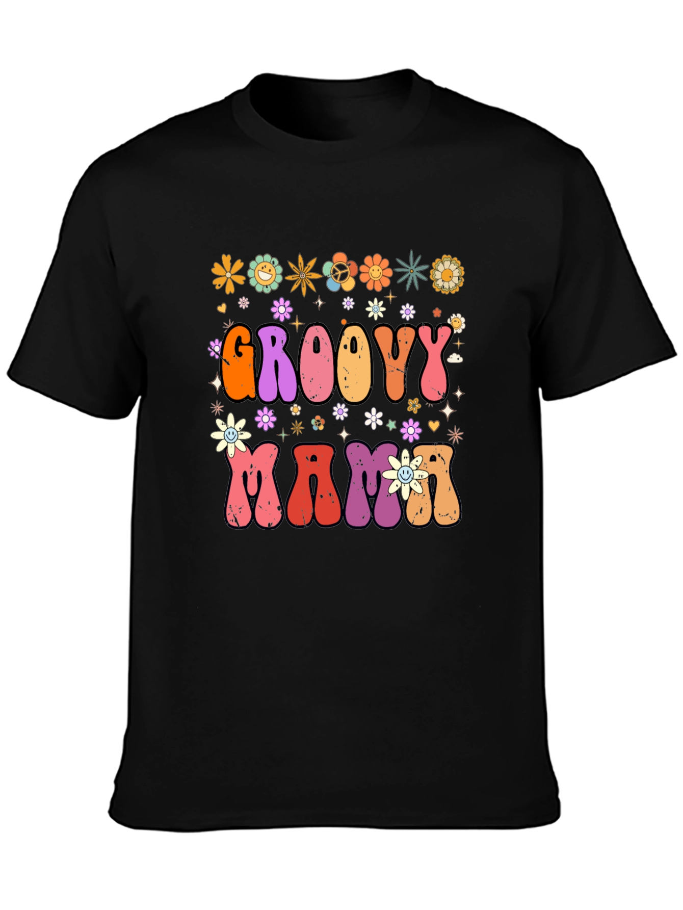 Groovy Mama Retro Graphic T-Shirt