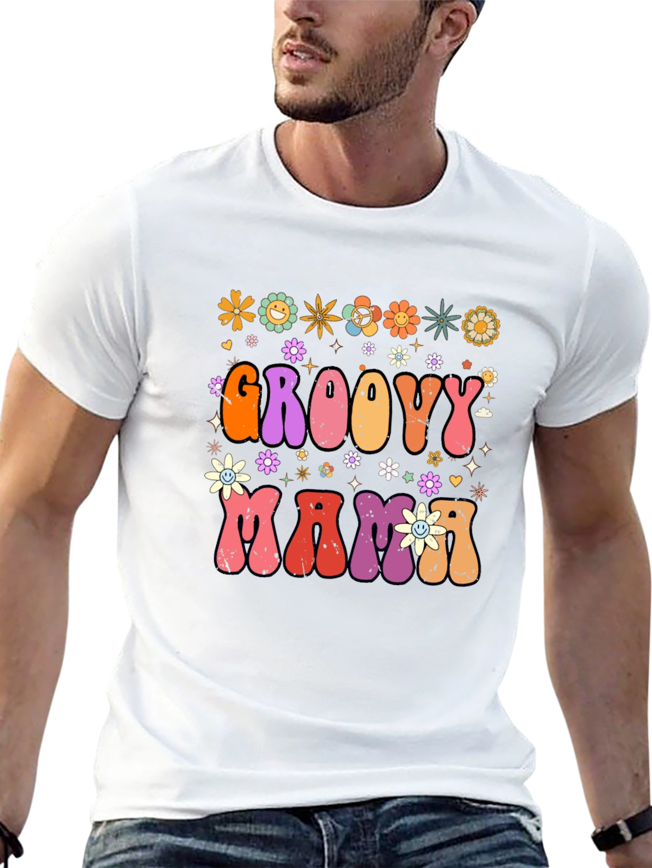 Groovy Mama Retro Graphic T-Shirt