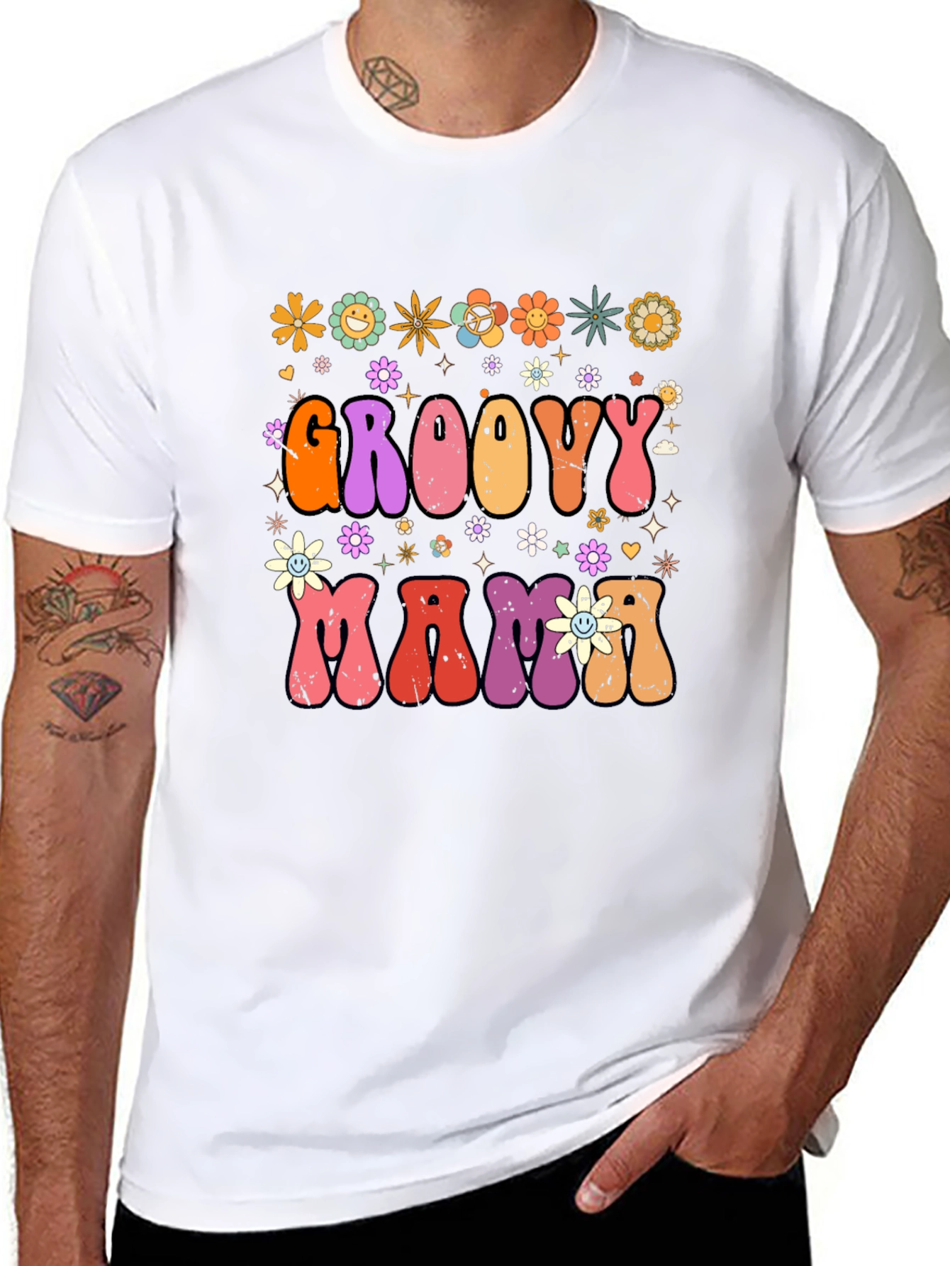 Groovy Mama Retro Graphic T-Shirt