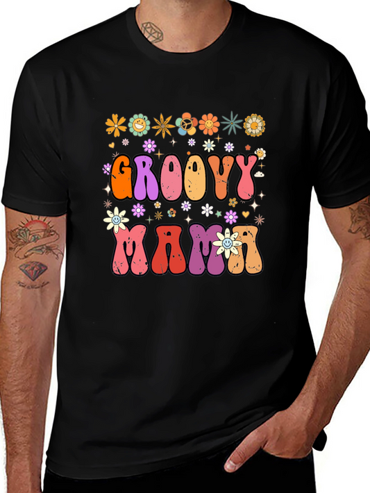 Groovy Mama Retro Graphic T-Shirt