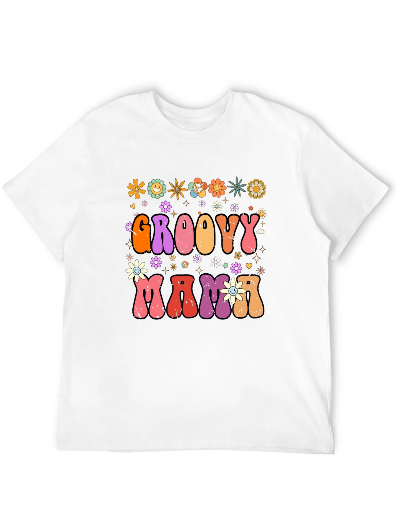 Groovy Mama Retro Graphic T-Shirt