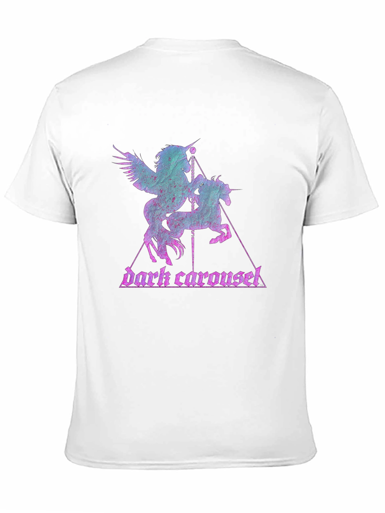 Dark Carousel Unicorn Graphic Tee