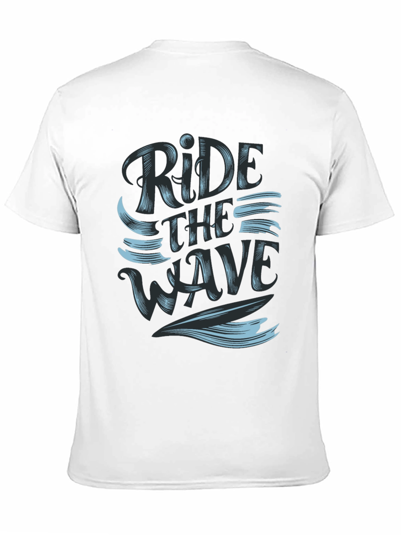 Ride the Wave Black Graphic Tee
