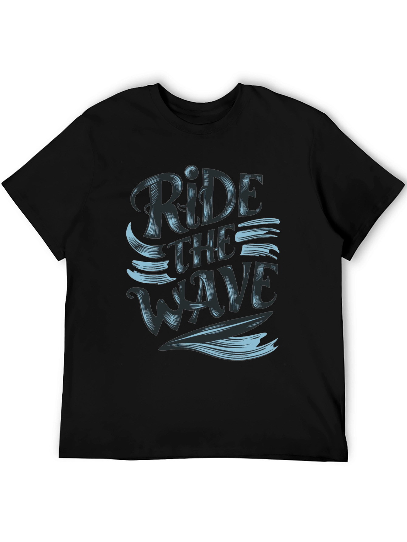 Ride the Wave Black Graphic Tee