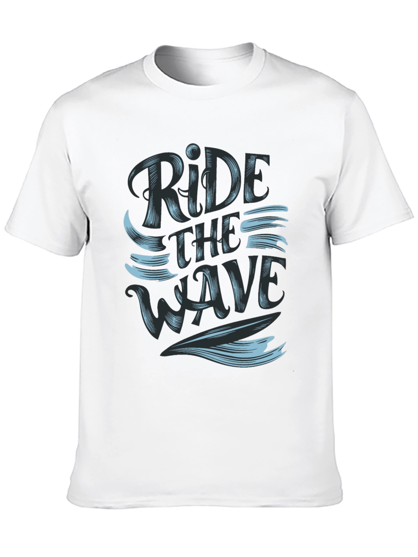 Ride the Wave Black Graphic Tee
