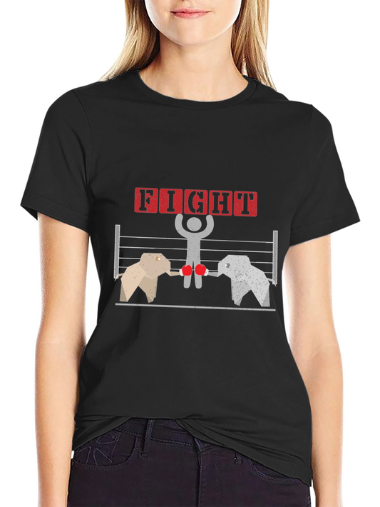 Elephant Boxing Match T-Shirt