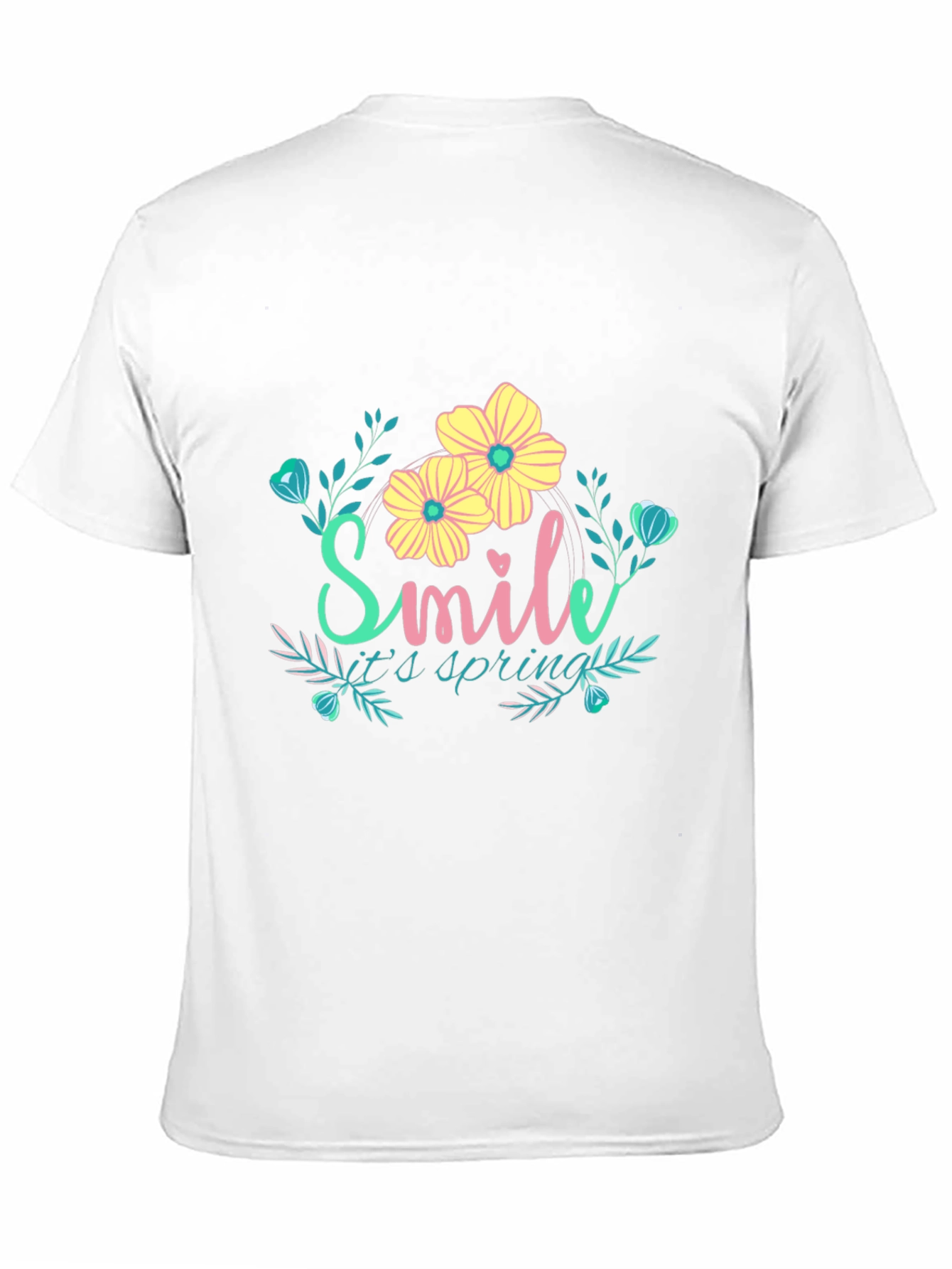 Smile Its Spring Floral Graphic Tee