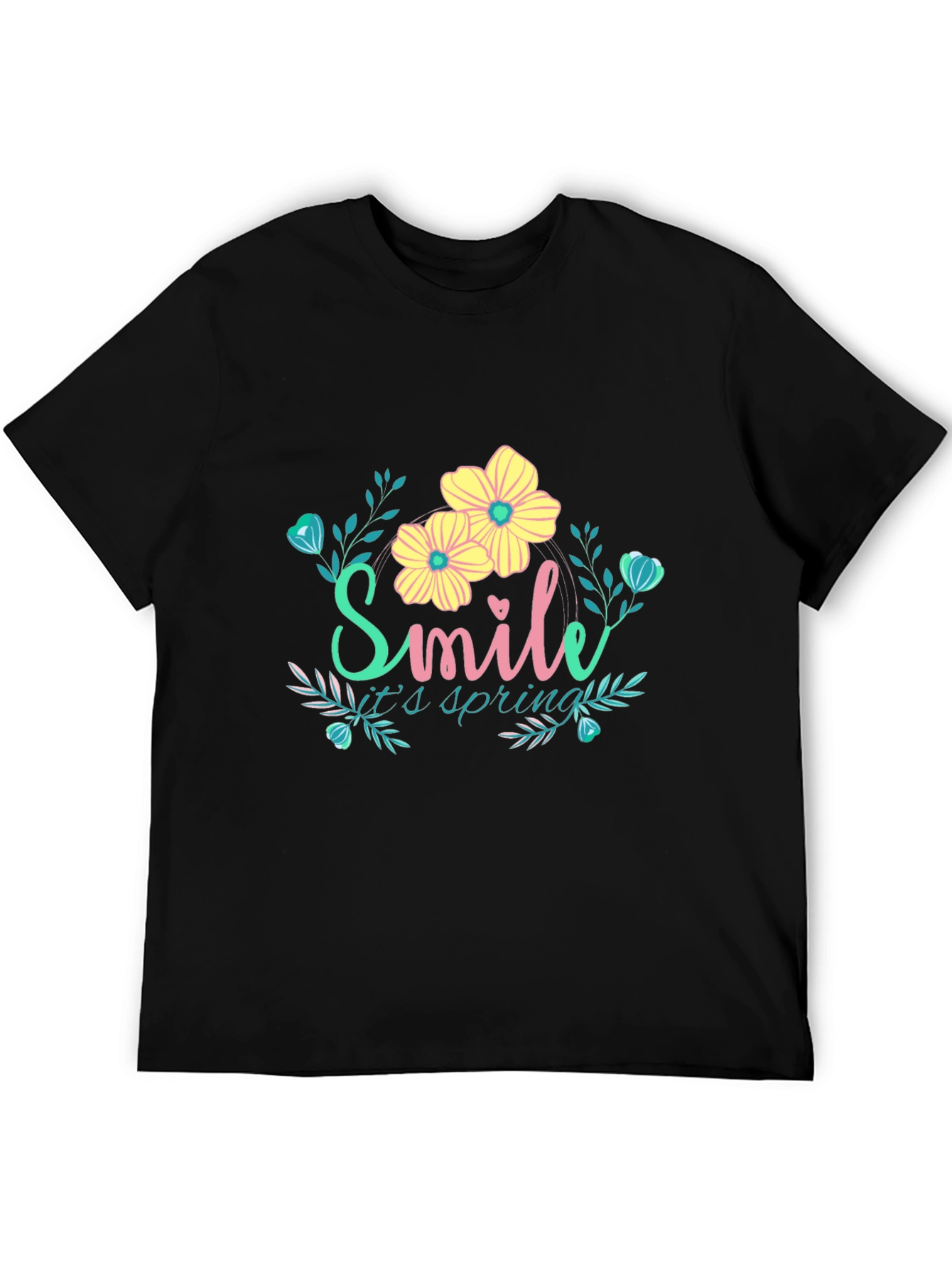 Smile Its Spring Floral Graphic Tee