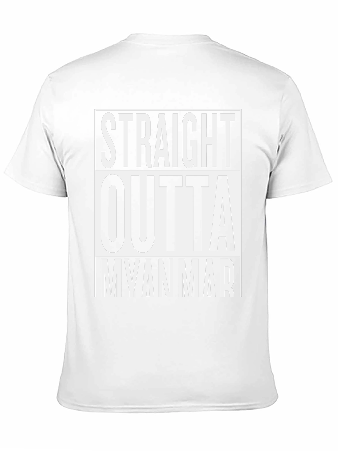 Straight Outta Myanmar Black T-Shirt