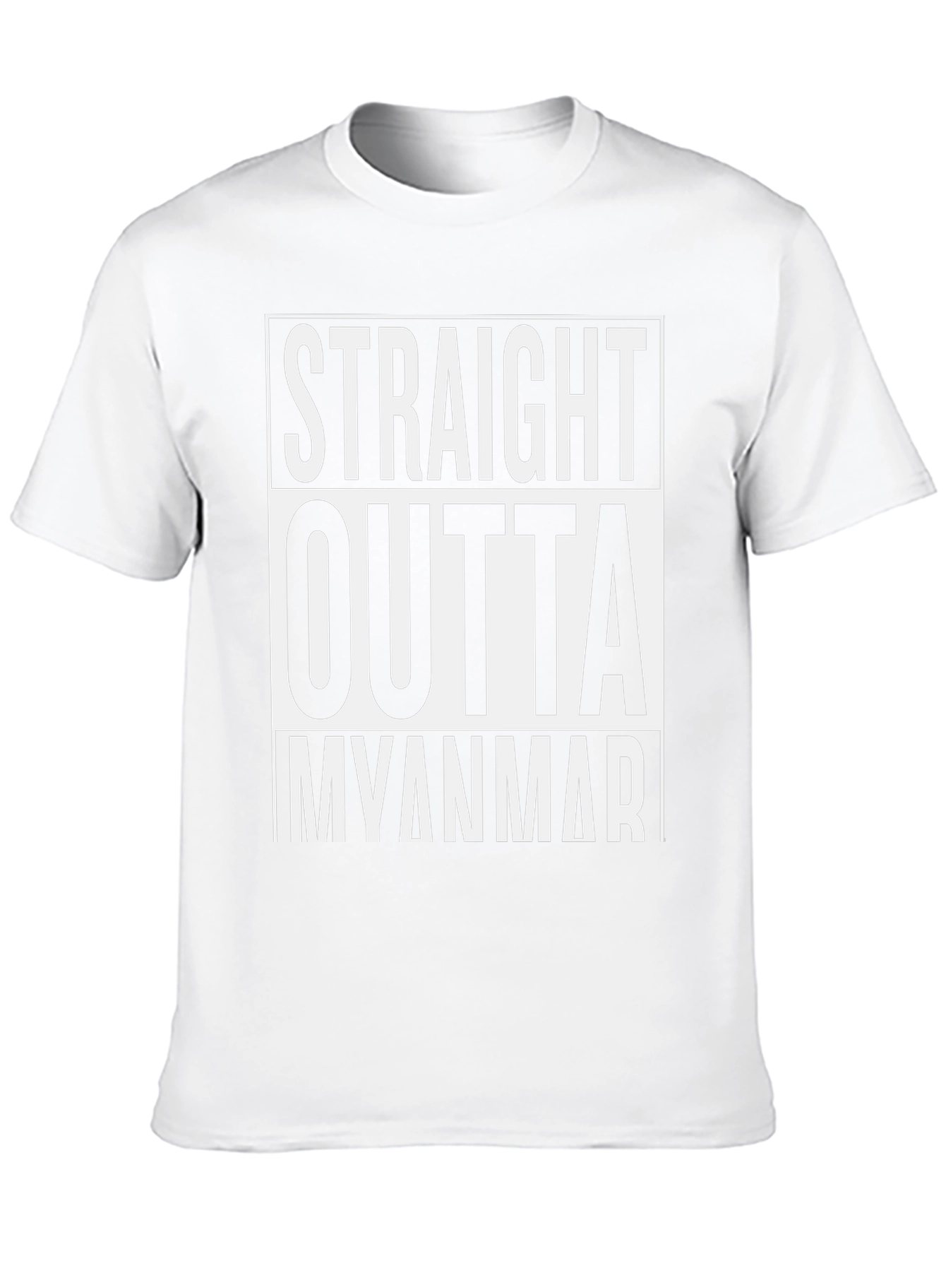 Straight Outta Myanmar Black T-Shirt