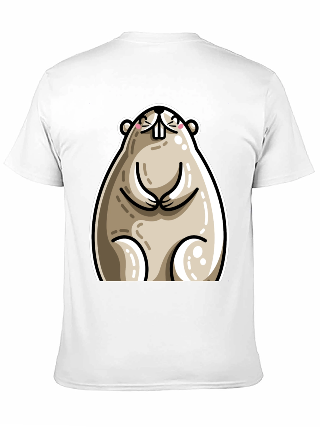 Funny Cartoon Beaver Graphic T-Shirt