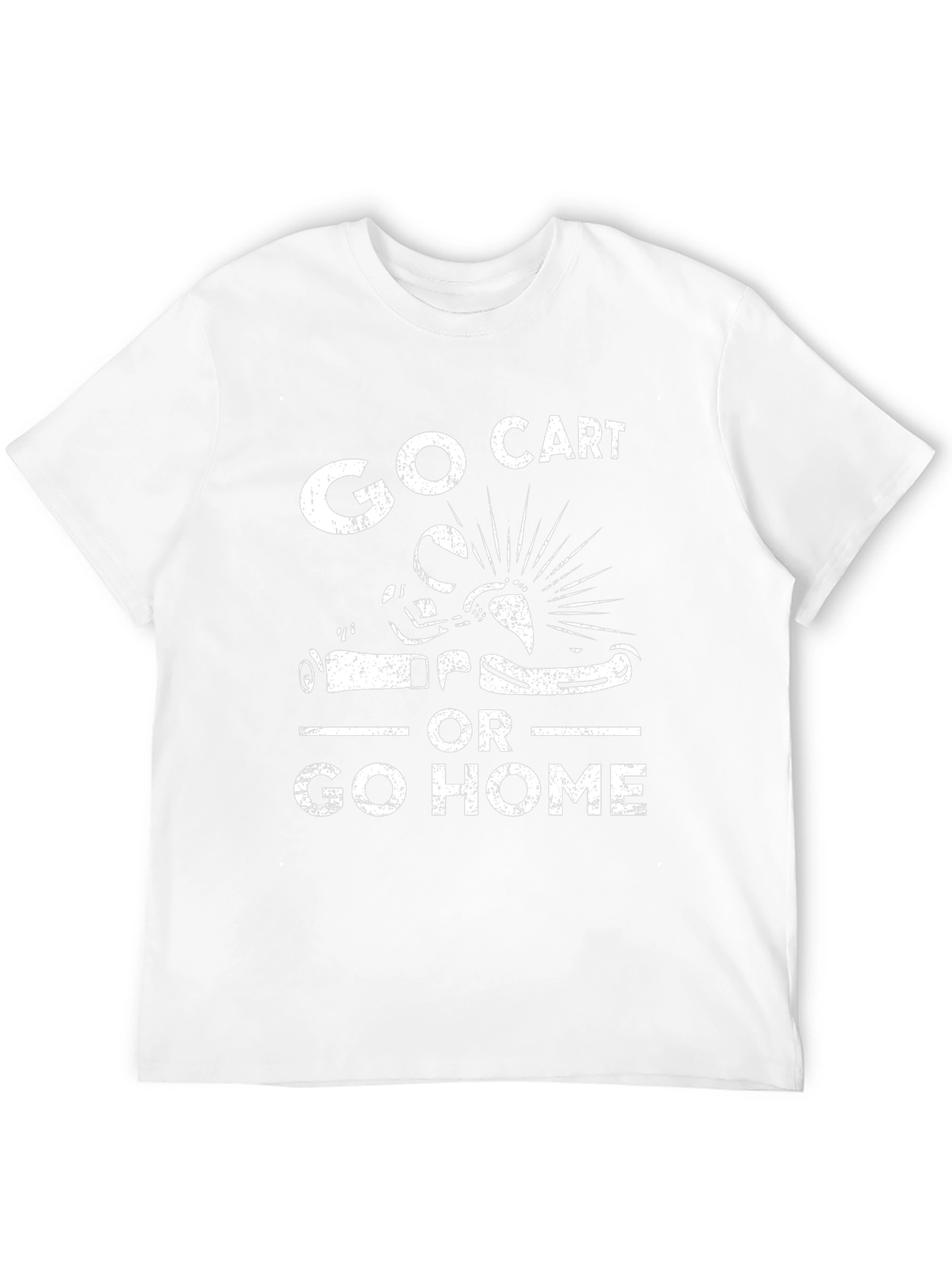 Go Cart Or Go Home Black Graphic Tee
