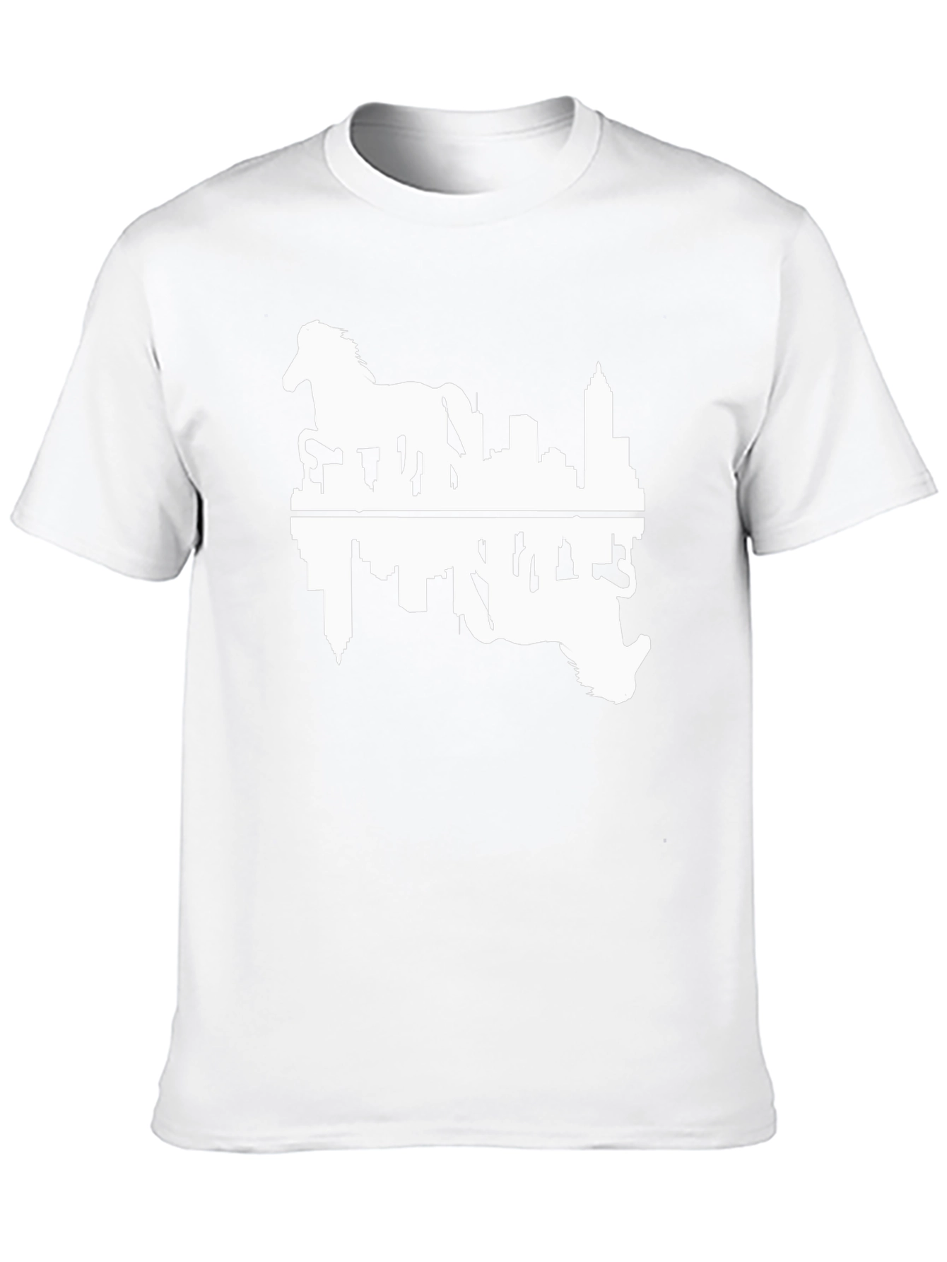 Horse & Cityscape Reflection T-Shirt