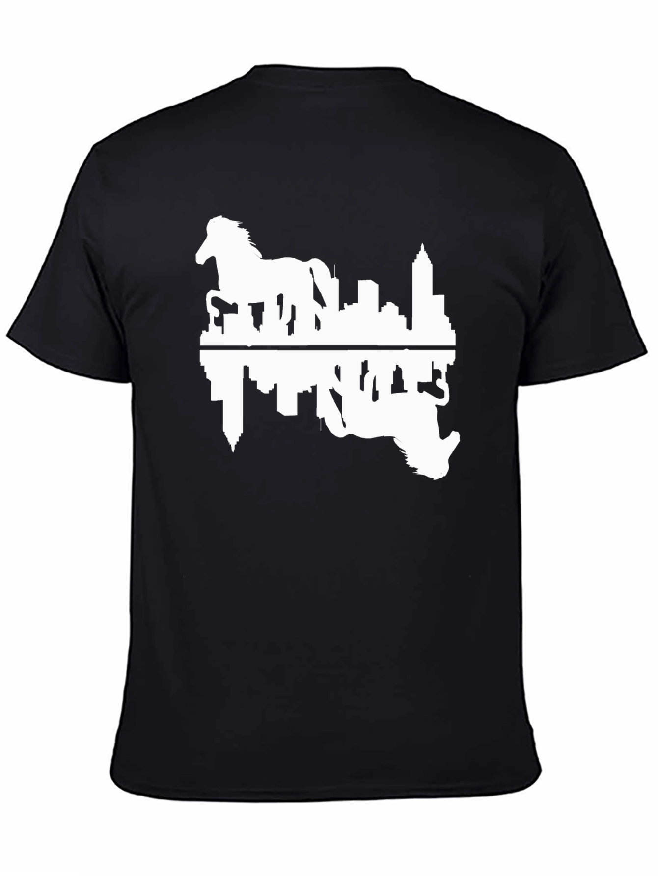 Horse & Cityscape Reflection T-Shirt