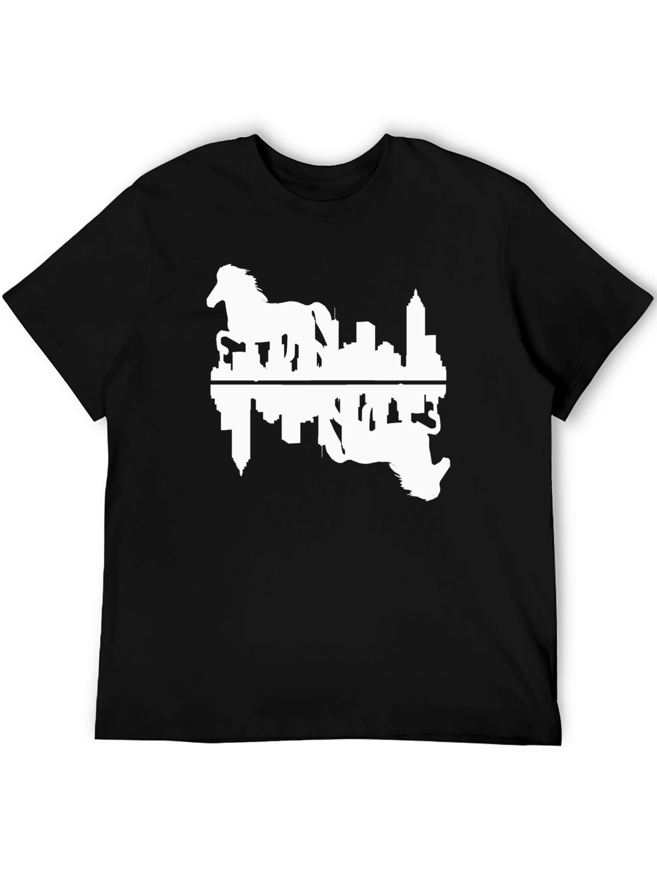 Horse & Cityscape Reflection T-Shirt