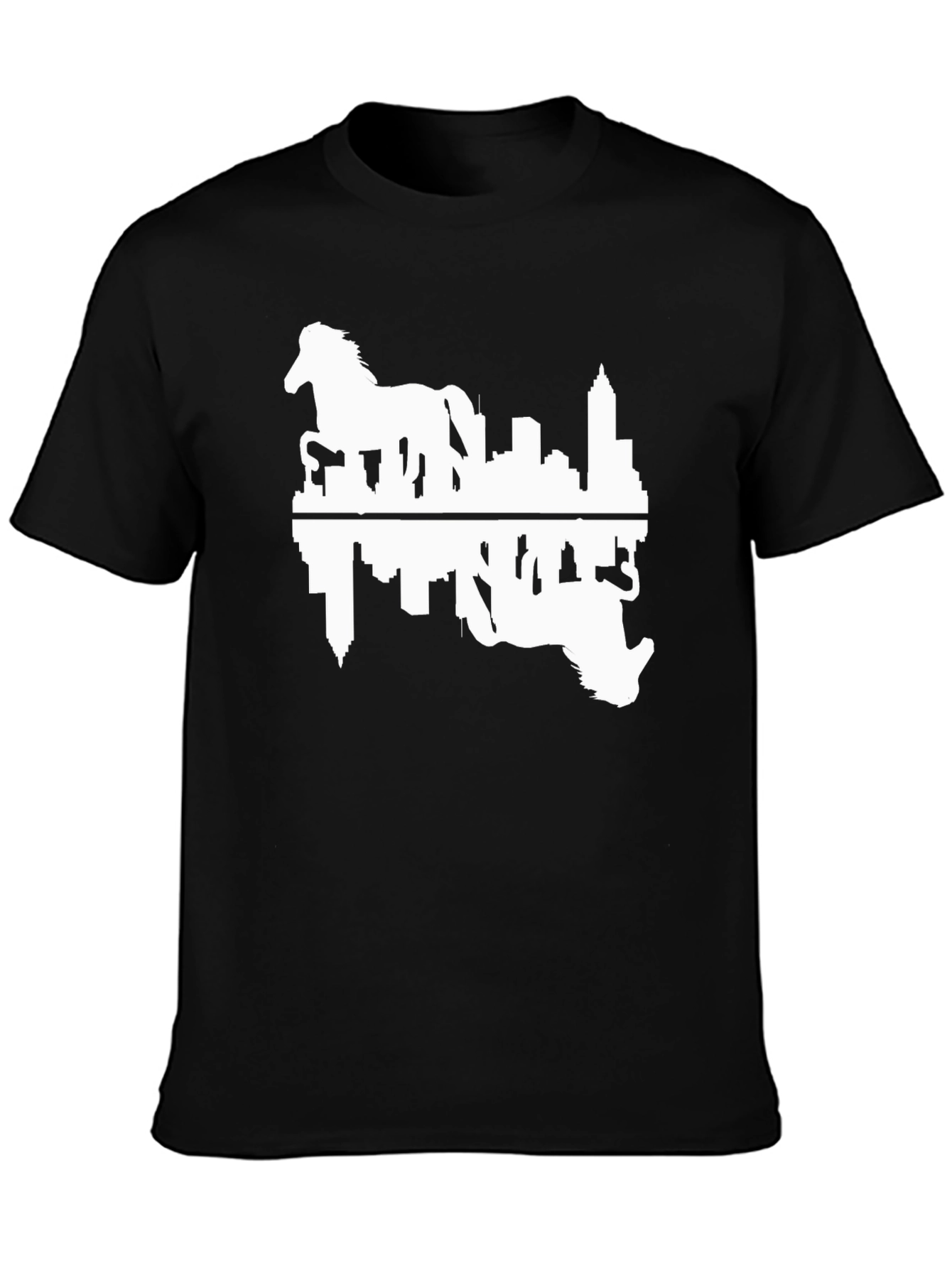 Horse & Cityscape Reflection T-Shirt