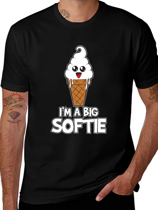 Im a Big Softie Black T-Shirt