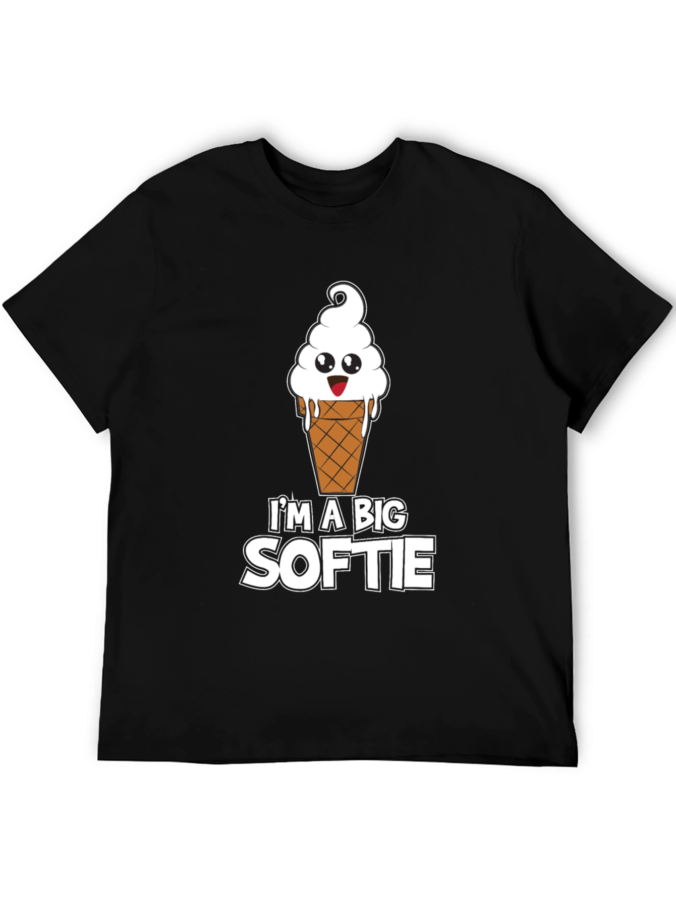 Im a Big Softie Black T-Shirt
