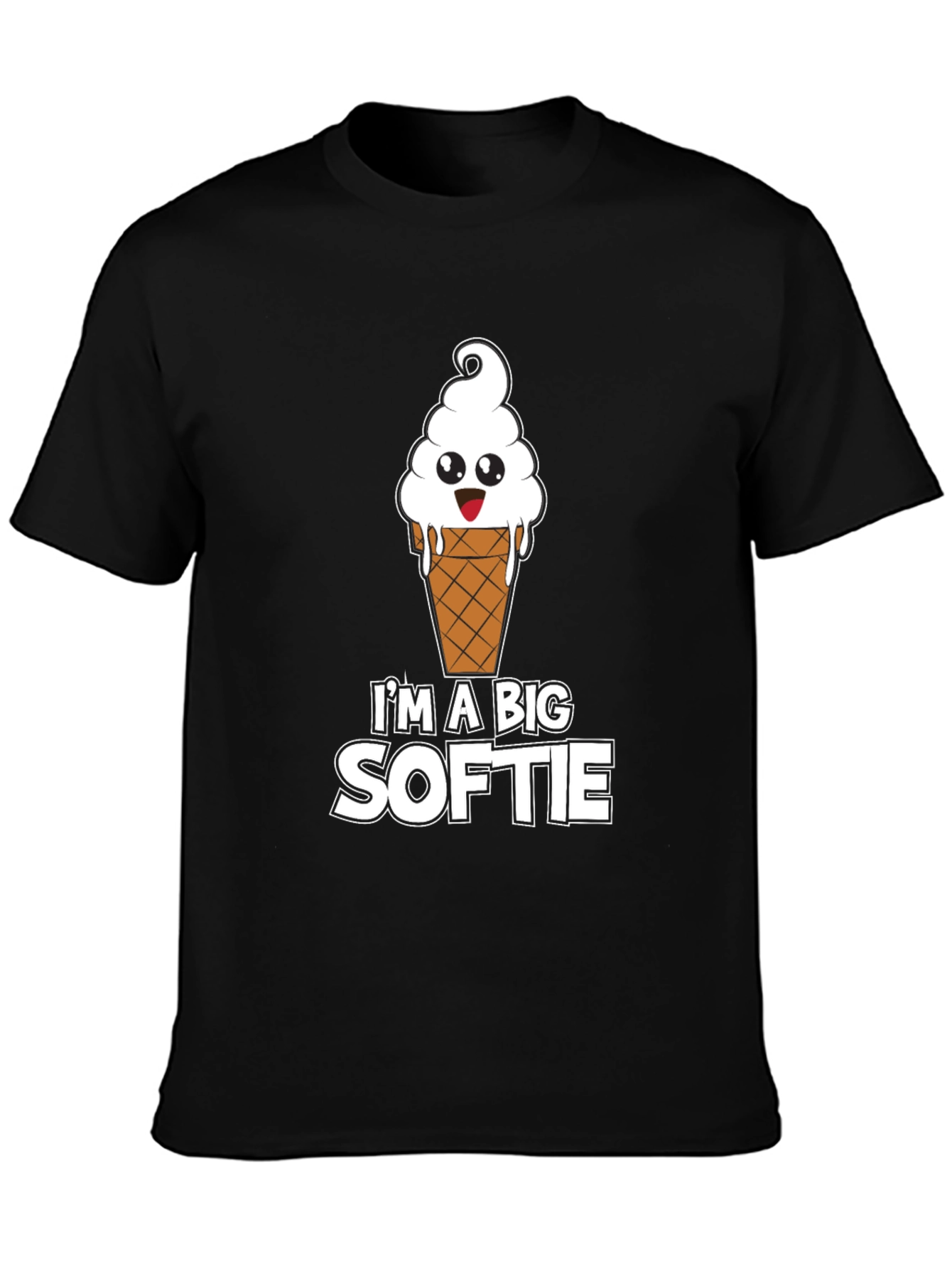 Im a Big Softie Black T-Shirt