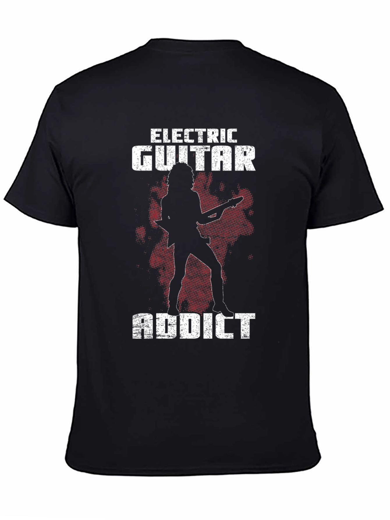 Electric Guitar Addict Black T-Shirt