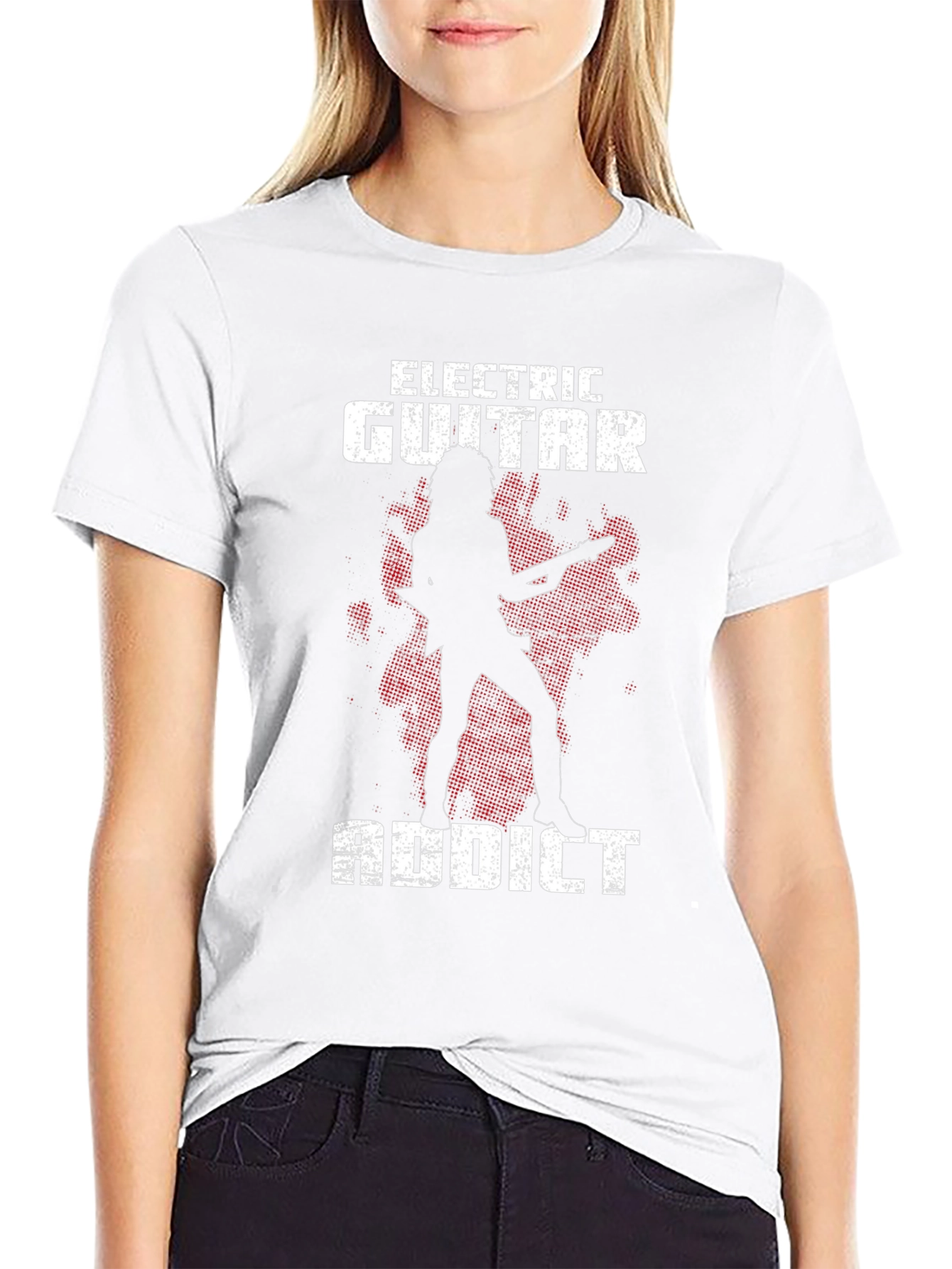 Electric Guitar Addict Black T-Shirt