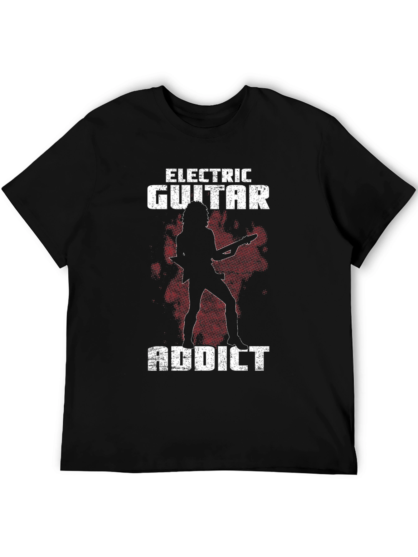 Electric Guitar Addict Black T-Shirt