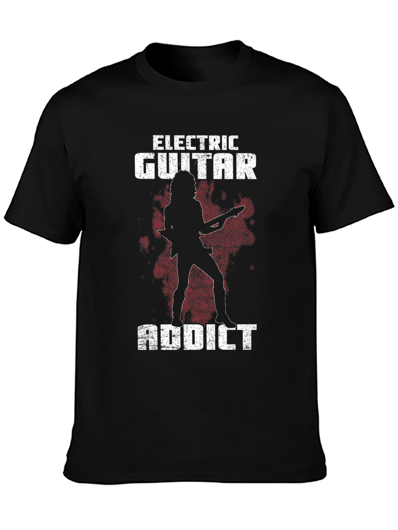 Electric Guitar Addict Black T-Shirt