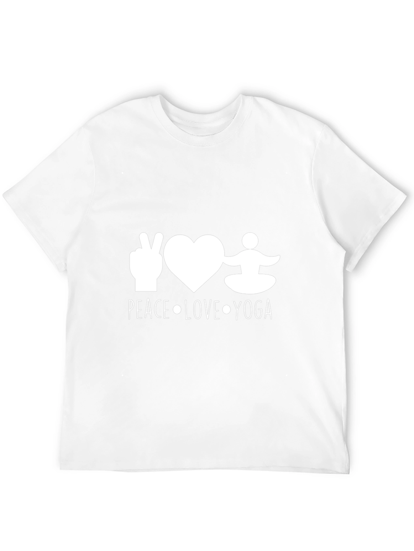Peace Love Yoga Black T-Shirt