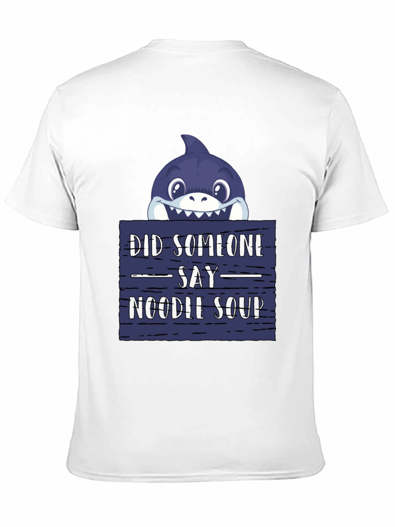 Noodle Soup Shark T-Shirt - Funny Graphic Tee
