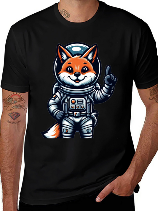 Cool Space Fox T-Shirt - Trendy Graphic Tee