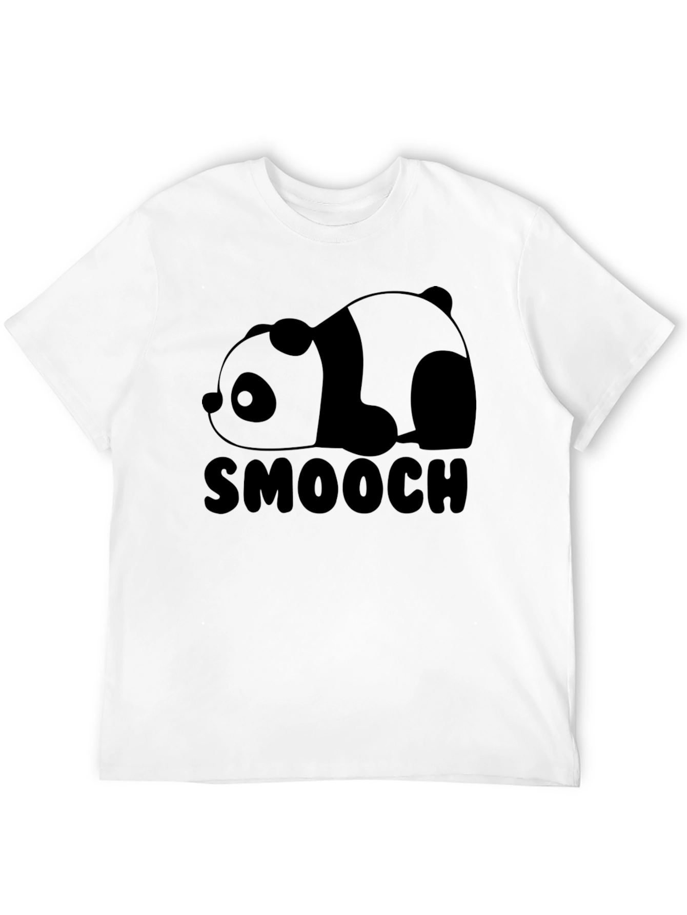 Smooch Panda Black Graphic Tee