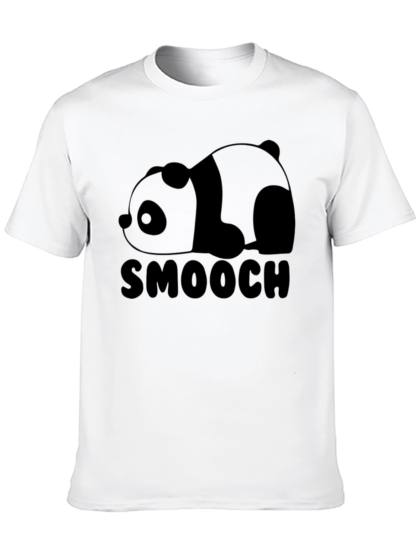 Smooch Panda Black Graphic Tee