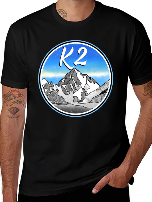 K2 Mountain T-Shirt - Adventure Graphic Tee