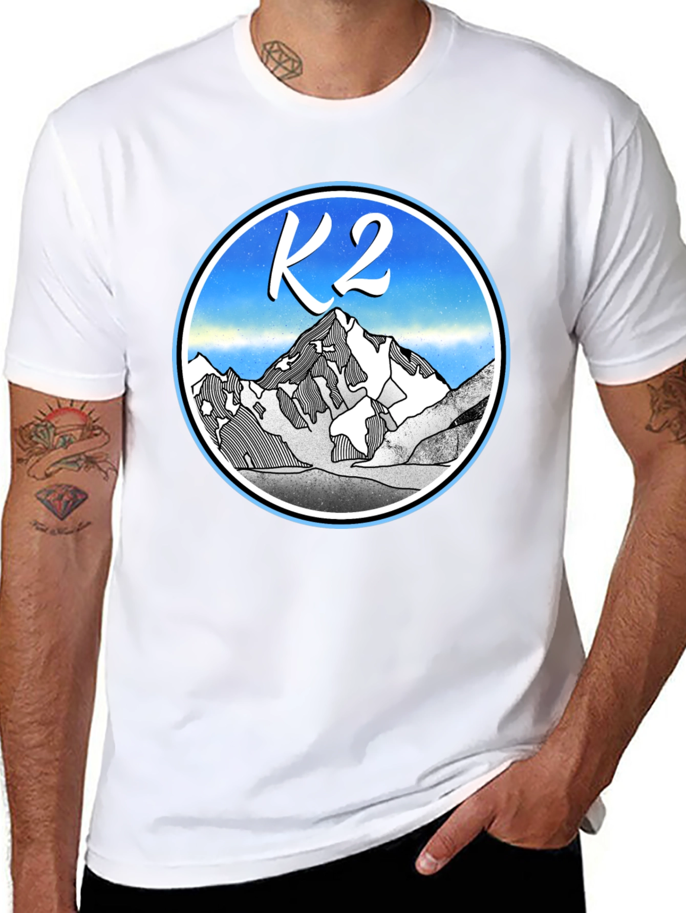 K2 Mountain T-Shirt - Adventure Graphic Tee