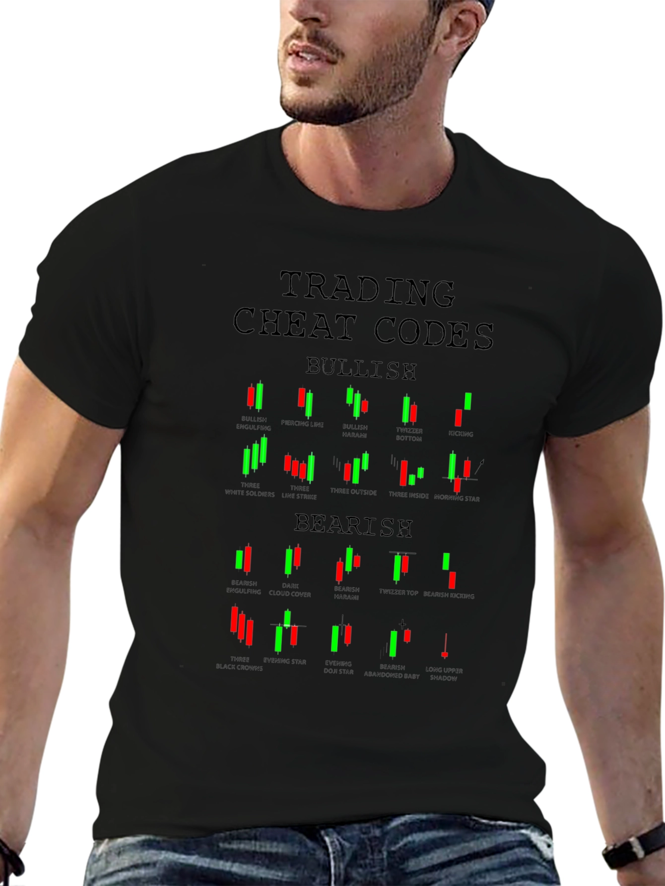 Trading Cheat Codes T-Shirt Bullish Bearish