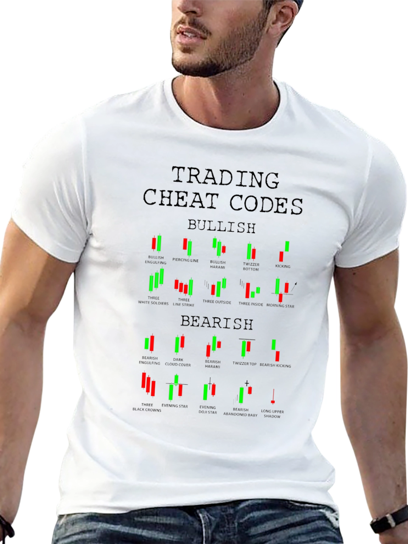 Trading Cheat Codes T-Shirt Bullish Bearish