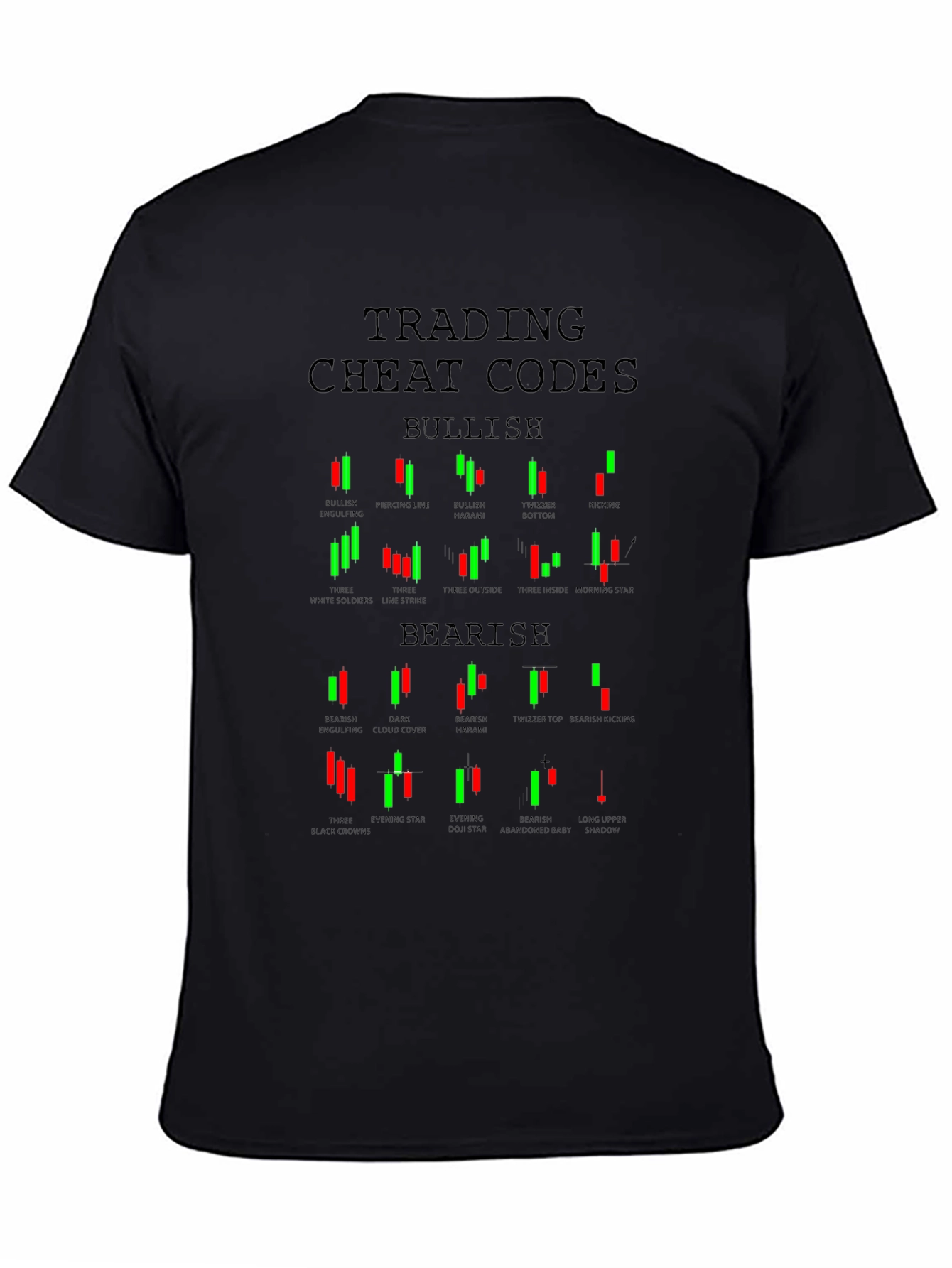Trading Cheat Codes T-Shirt Bullish Bearish